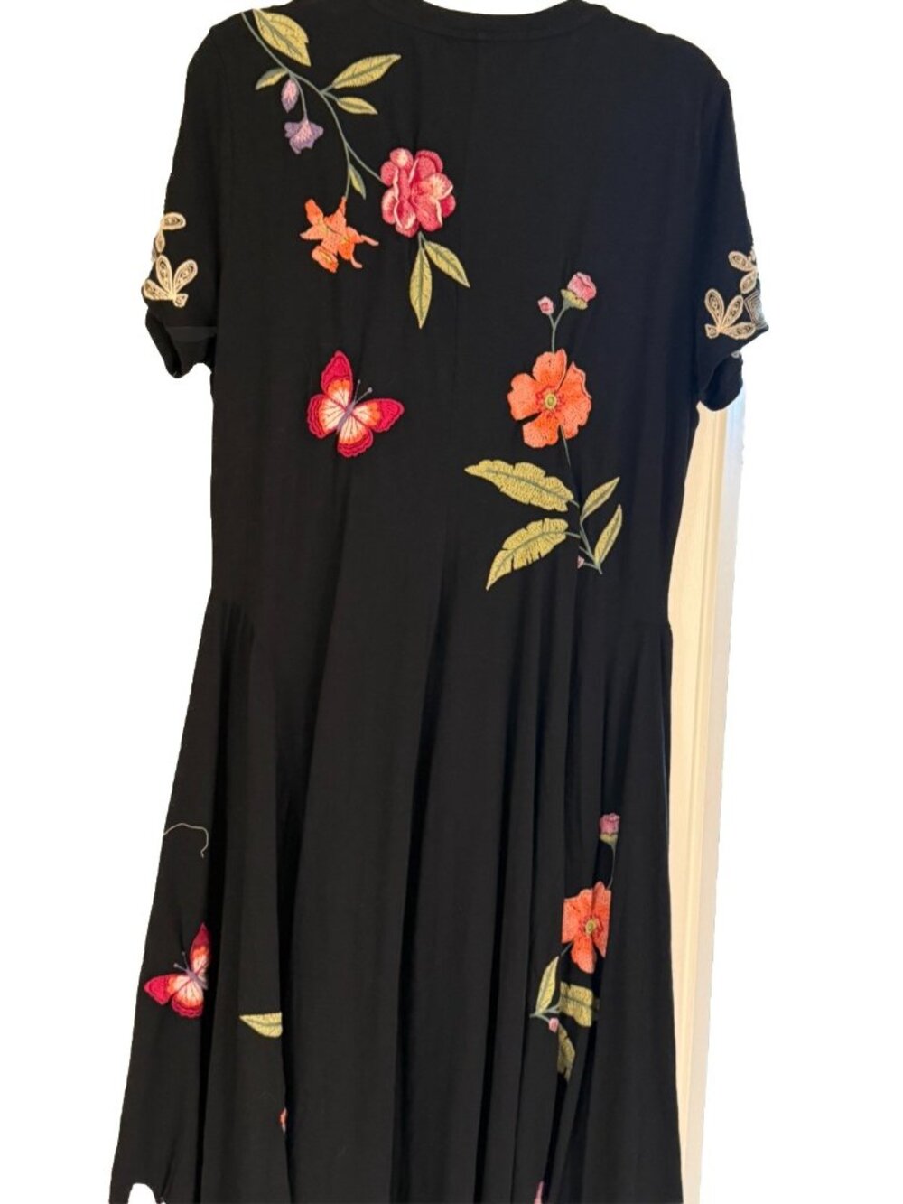Johnny Was JWLA Dacie Handkerchief Knit Dress Boho Chic Size L  NEW W/TAGS! - Picture 3 of 10